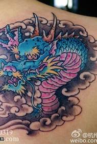painted dragon tattoo pattern