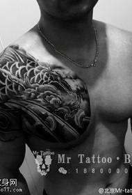 dragon tattoo pattern on the shoulder