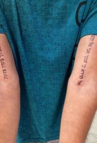 patrún lámh tattoo litir bheag Araibis méid bheag