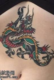 un mic model de tatuaj de dragon albastru 148654 - model de tatuaj de braț dominator