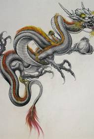 ნახატი შესაფერისი shawl dragon tattoo ნიმუში