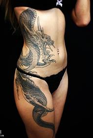 Realistisch Realistisch Dragon Tattoo Pattern