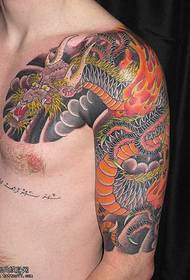 Chest Dragon Tattoo Pattern