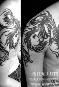 szuper jóképű uralkodó totem kendő sárkány tetoválás minta