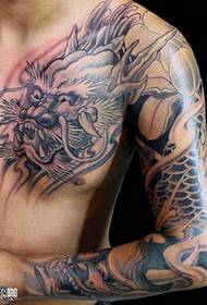 shoulder dragon tattoo pattern