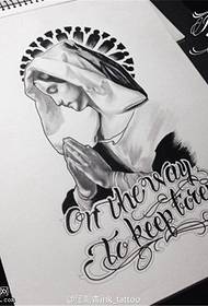 Virgin Mary Letter Tattoo Manuscript Picture