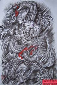 manoscritto tatuaggio maschile prepotente preferito drago