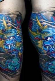 legged domineering dragon tattoo pattern
