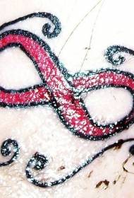 picior roșu infinite logo model de tatuaj