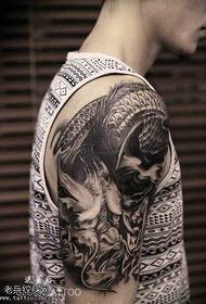 arm domineering black gray domineering dragon tattoo pattern