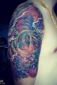 arm handsome dragon tattoo pattern