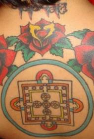 Ingalo yokuFa kweArm Colour nge-Round Icon tattoo