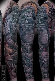 Patrún Tattoo Ghost Warrior Dragon