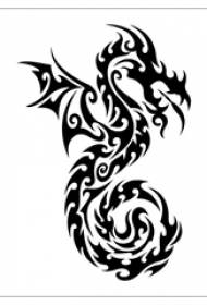 Flying Dragon iwe afọwọkọ Domineering Dragon Totem Manuscript