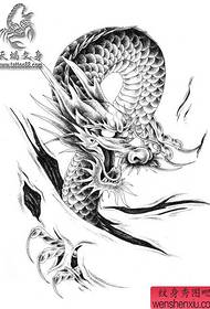a super Cool classic tearing dragon tattoo pattern