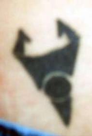 svart symbol tatoveringsmønster
