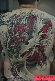 boys like the full-back dragon tattoo pattern