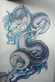 Шаблон дракона татуювання дракона
