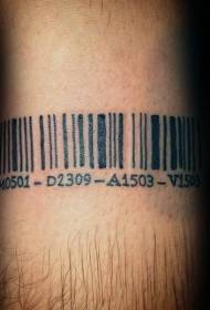 Barcode Bracelet and Digital Tattoo Pattern