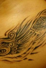 Zaj thiab Maya Totem Tattoo Txawv
