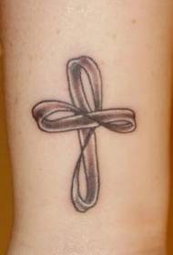 infinity symbol cross tattoo pattern