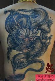 a domineering full-back dragon tattoo pattern that boys like