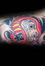 Veliki uzorak tetovaža japanske boje Dharme