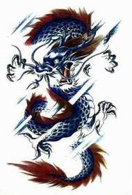 әр түрлі Dragon татуировкасы қолжазбалық сурет суреті