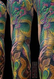 traditional dragon tattoo pattern