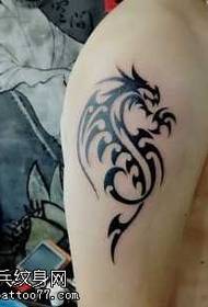 pattern ng braso klasikong pattern ng tattoo ng dragon na totem