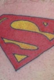 warna bahu gambar tato simbol superman