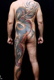 un patró clàssic de tatuatges de drac