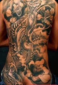 Tatuado-Ŝablono: Malantaŭa Tattoo-Ŝablono Super Malvarmeta Bonega Bonega Malantaŭa Tattoo-Ŝablona Butiko