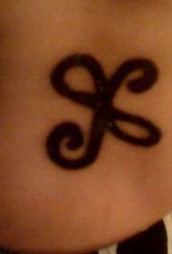 Draudzības simbols Melns tetovējums