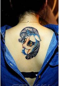 girl cute cute unicorn tattoo pattern