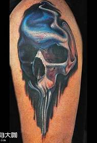 Patrón de tatuaxe de cráneo de pernas