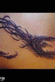 Waist Phoenix Tattoo Pattern