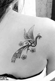 shoulder totem Phoenix tattoo patroon