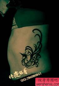 populārs skaistais vidukļa totem fēniksa tetovējuma modelis