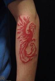 motif de tatouage phoenix phénix bras couleur