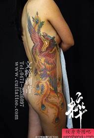 beauty waist beautiful and beautiful phoenix tattoo pattern