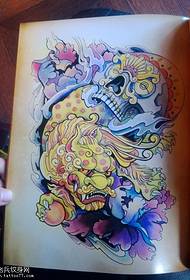 Tang løve tatoveringsmateriale