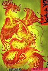 gorgeous phoenix tattoo pattern