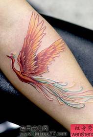 braț model mic tatuaj phoenix