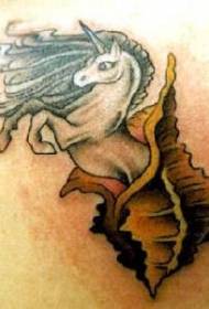 unicorn tattoo pepa inosvetuka kubva kumucheto