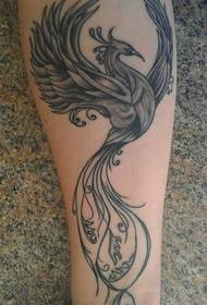 Arm Black Grey Phoenix Tattoo Qaabdhismeed