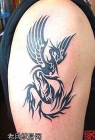 Arm Phoenix Totem Tattoo Pattern