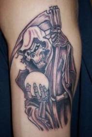 Death and Magic Ball Tattoo Pattern