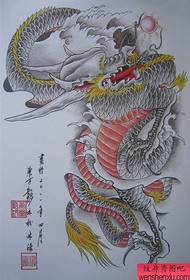popular cool shawl dragon tattoo manuscript