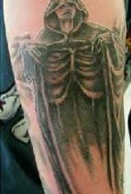 Smrt černý plášť tetování vzor